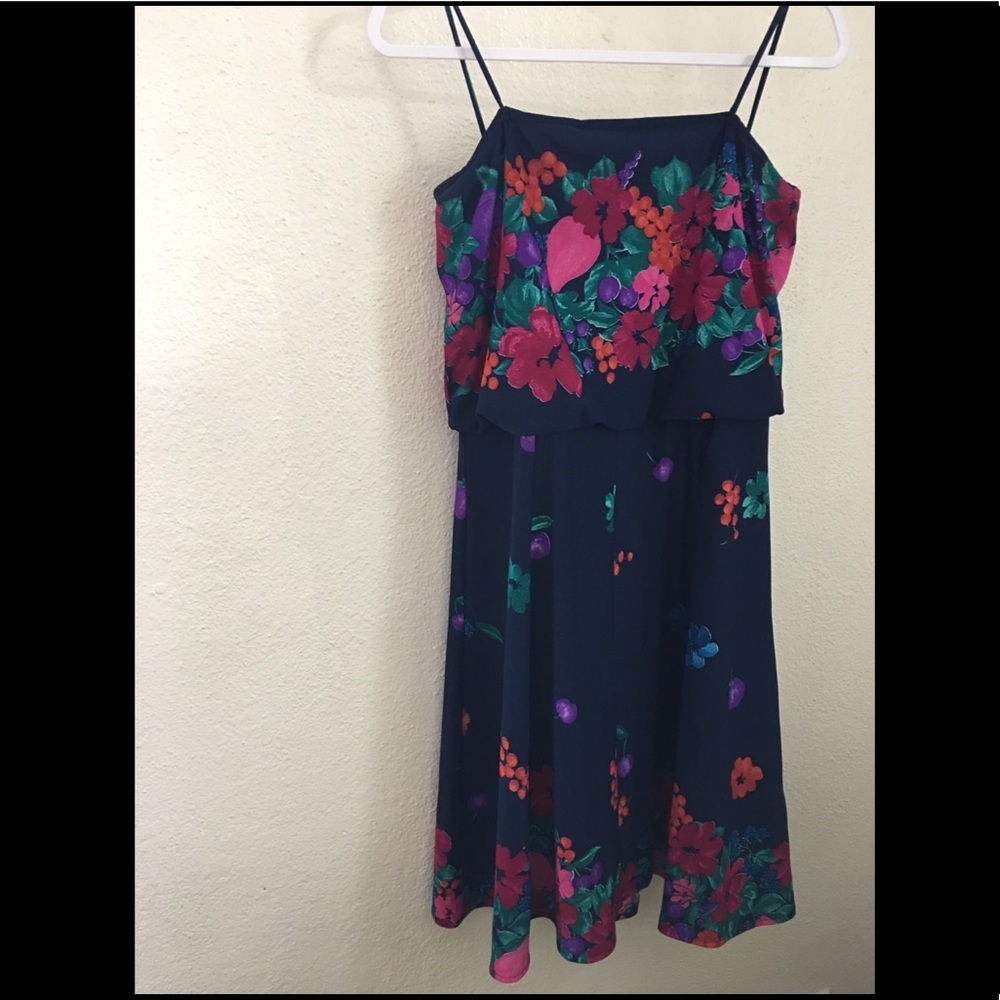 Vintage polyester floral dress